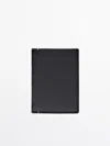 MASSIMO DUTTI VERTICAL LEATHER WALLET