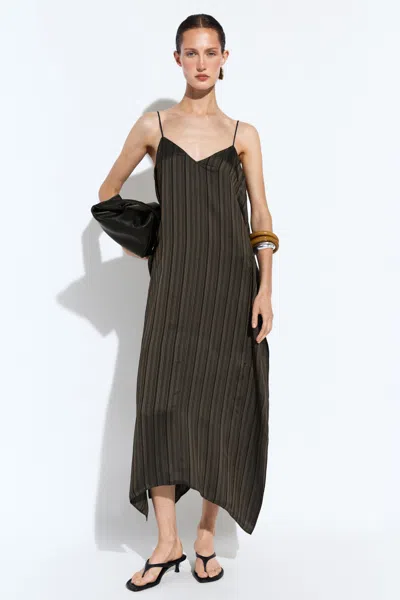 Massimo Dutti Vestido Midi Fluido Assimétrico
