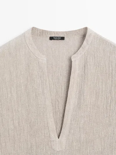 Massimo Dutti Waffle In Gray
