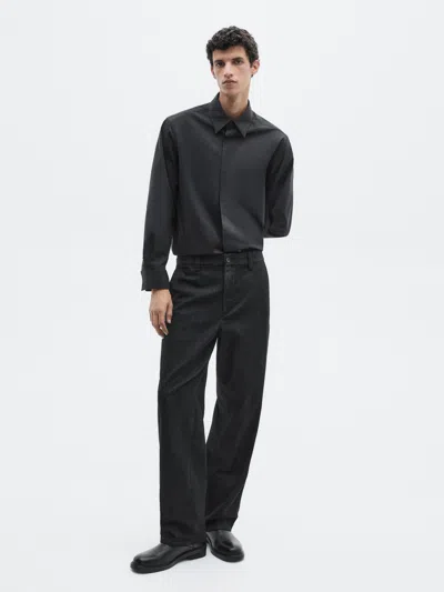 Massimo Dutti Wide In Black