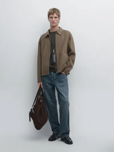 Massimo Dutti Wide In Blue