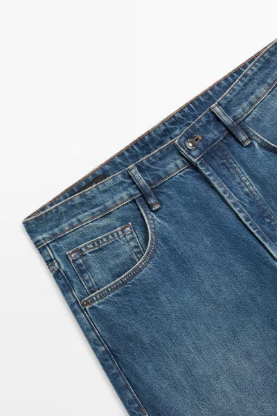 Massimo Dutti Wide In Blue