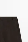 Massimo Dutti Wide In Brown