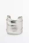 Massimo Dutti Wide Draped In Silver