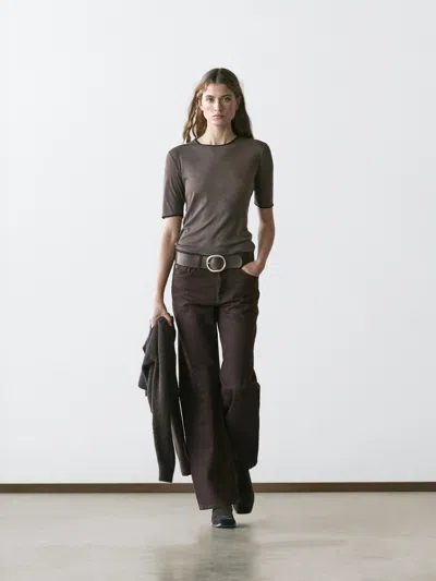 Massimo Dutti Wide In Gray