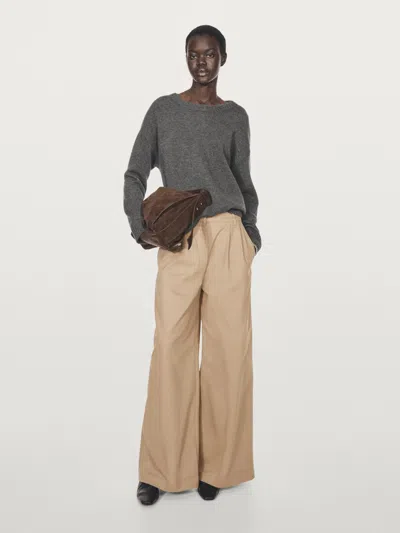 Massimo Dutti Wide In Neutral