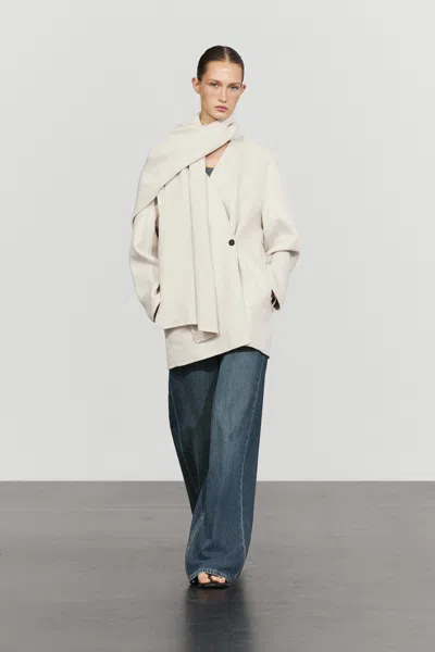 Massimo Dutti Wool In Beige