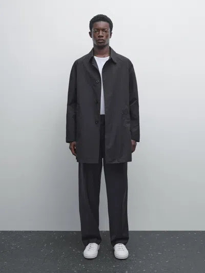 Massimo Dutti Wool Blend Jogger Fit Trousers In Brown