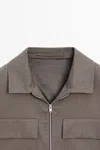 Massimo Dutti Wool In Brown