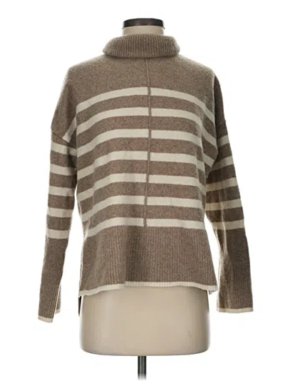 Pre-owned Massimo Dutti Wool Pullover Sweater In Brown