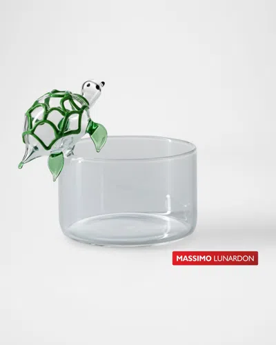 Massimo Lunardon Brio Turtle Bowl In Green
