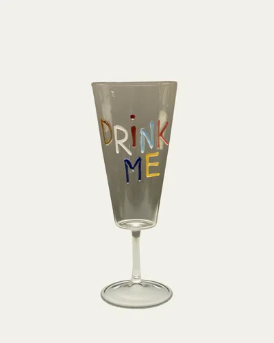 Massimo Lunardon Drink Me Champagne Flute, 8.4 Oz. In Multi