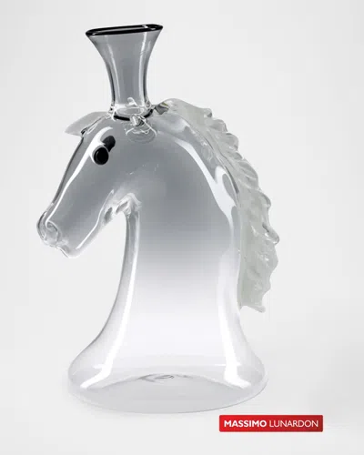 Massimo Lunardon Horse Decanter, 51 Oz. In Silver
