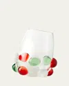 Massimo Lunardon Multicolor Bubble Stemless Wine Glass