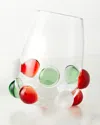 Massimo Lunardon Multicolor Bubble Stemless Wine Glass
