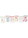 Massimo Lunardon Paint-splatter Glass Set (set Of 6) In White