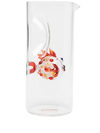 Massimo Lunardon Pesce Tropical Glass Jug In White