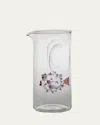 Massimo Lunardon Pufferfish Pink Slime Carafe, 23.5 Oz. In Gray