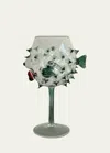 Massimo Lunardon Pufferfish Wine Goblet, Teal In Teal