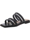 Massimo Matteo Clarette Womens Slides Square Toe Slide Sandals In Black