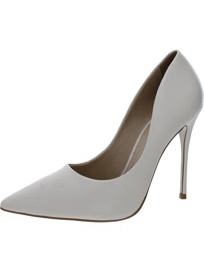 Massimo Matteo Womens Leather Pumps In White
