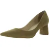 Massimo Matteo Womens Padded Insole Faux Suede Block Heels In Multi