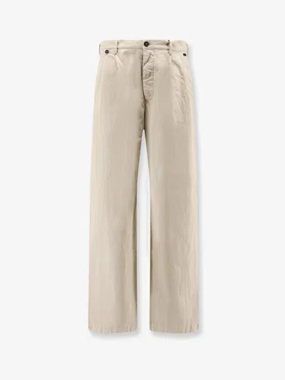 Massimo Osti Cotton Trousers In Neutral