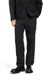 Massimo Osti Resined And Garment Dyed Pants In Black