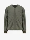 Massimo Osti Nylon Jacket With Metal Logo Patch On The Front In Green