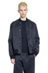 Massimo Osti Nylon Silk Bomber In Blue