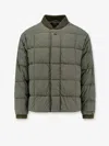 Massimo Osti Padded Nylon Jacket In Green