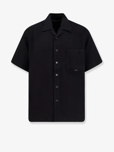 Massimo Osti Paper Twiil Shirt In Black