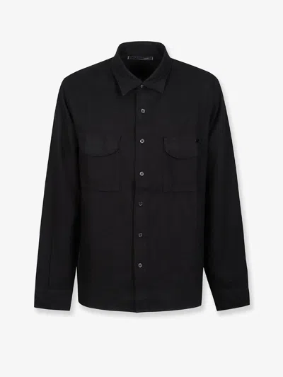 Massimo Osti Paper Twill Shirt In Black