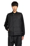 Massimo Osti Resin And Garment Dyed Vest In Black