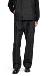 Massimo Osti Resined And Garment Dyed Pants In Black
