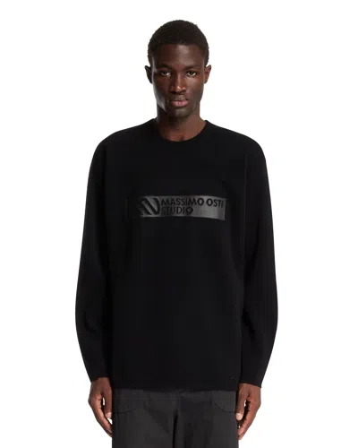 Massimo Osti Studio Logo-print Sweatshirt In Black