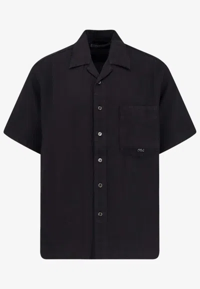 Massimo Osti Studio Bowling Buttoned Shirt In Blue
