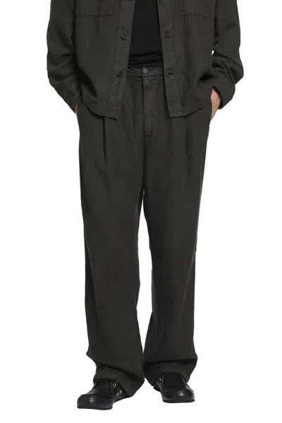 Massimo Osti Studio Brushed Linen Pants In Brown