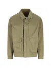 Massimo Osti Studio Button Flap-pocket Overshirt In Neutral
