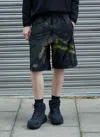 Massimo Osti Studio Camouflage Bermuda Shorts In Black