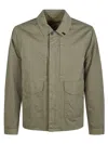 Massimo Osti Studio Button Flap-pocket Overshirt In Green