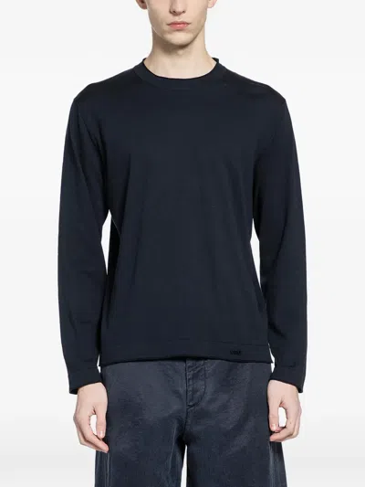 Massimo Osti Studio Crew Neck Knit In Blue