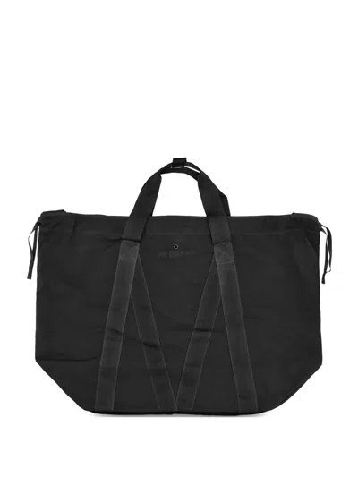 Massimo Osti Studio Drawstring Top-handle Messenger Bag In Black