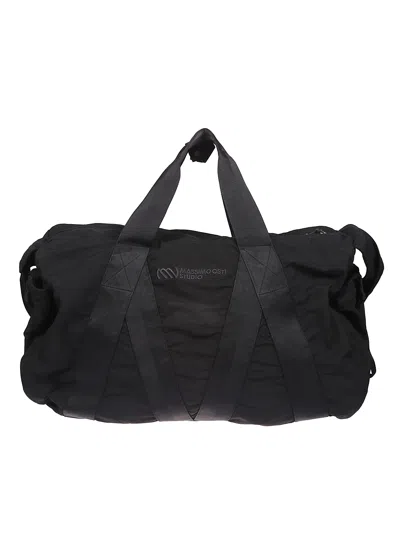 Massimo Osti Studio Duffel Bag With Logo In Black