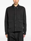 Massimo Osti Studio Flap-pocket Overshirt In Black
