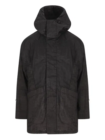 MASSIMO OSTI STUDIO HOODED PATCH-POCKET JACKET