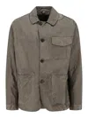 Massimo Osti Studio Structured Green Jacket With Minimalist Design In Green