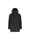 Massimo Osti Studio Hooded Patch-pocket Jacket In Black