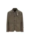 Massimo Osti Studio Button-fastening Jacket In Brown