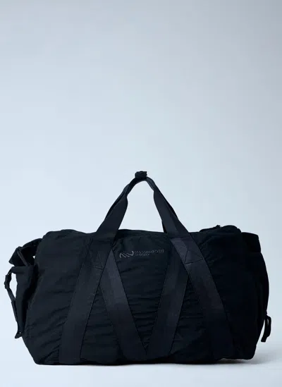 Massimo Osti Studio Logo Motif Duffel Bag In Black